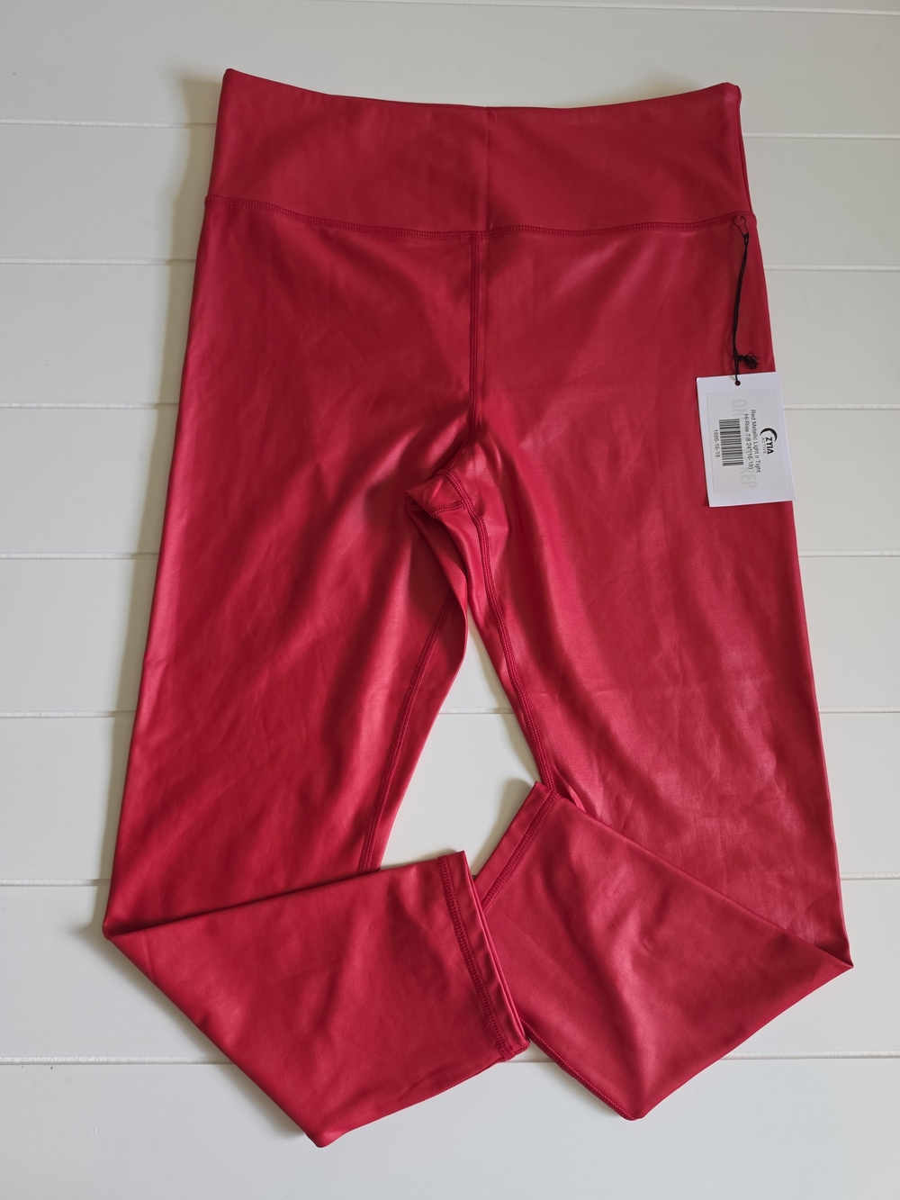 ZYIA Vivid Red High-Waist Leggings